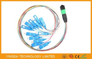 China SC Hydra 12 Strand Fiber Cable Assembly MTP MPO Patch Cord For FTTX factory