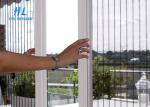 2.0m Wide Plisse Insect Screen Grey Fiberglass Material For Sliding Window