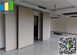 China Movable Exhibition Partition Walls Sliding Folding Made By Melamine factory