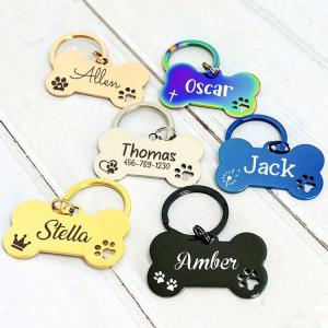 China Blank Dog Tags On Collar Personalised Stainless Steel Dog Id Tags factory