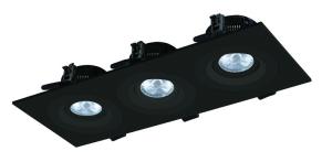 China Grille 3×8W Rectangular LED Downlights Ceiling Recessed factory