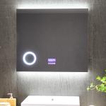 Polished Edge Led Backlit Bathroom Mirror Hotel Home Decoration With Demister