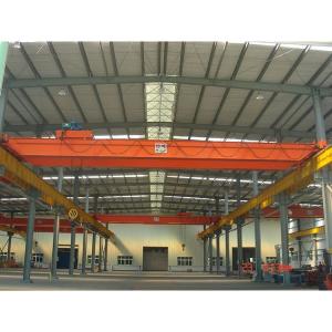 China 20/5 Ton Remote Control Electric Hoist Trolley Double Girder Overhead Crane factory