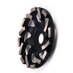 Segmented Sector Shaped Turbo Diamond Abrasive Wheel Tungsten Carbide Material