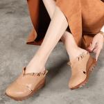 S396 Leather Shoes Handmade Toe Layer Cowhide High Quality Women'S Shoes Custom