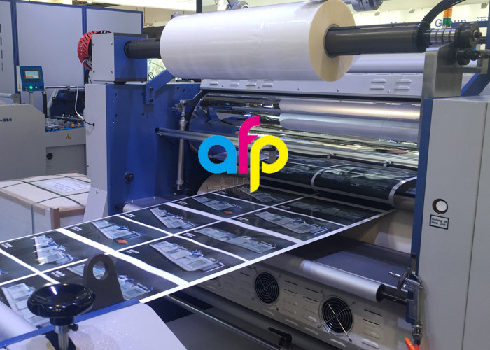 Transparent PET Based BOPP Thermal Film , Scuff Resistant Polyester Laminating Film