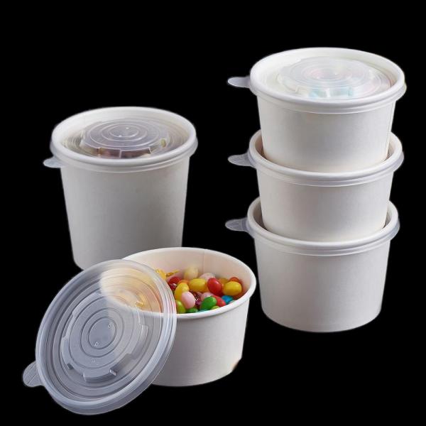 Fulling Disposable 12oz Paper Food Container Eco Friendly Take Away Food Snack