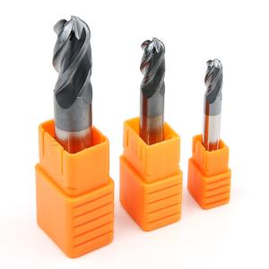 China Cnc 4 Flute Ball Nose End Mill Strong Universality For Steel Milling Cutter factory