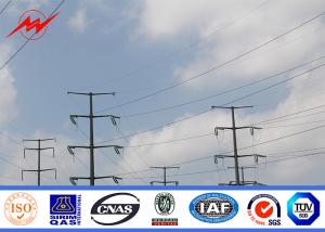 China High Voltage Hot Dip Galvanized Steel Power Pole For Electrical Transmission factory
