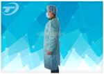 Non Woven Protective Spunbonded Disposable Isolation Gowns Polypropylene 120