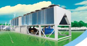 China R407C Total Heat Recovery Air Cooled Heat Pump With Double Screw Compressor factory