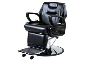 China Custom All Purpose Salon Barber Chair 38&quot; Height For Man , Pu Leather Materials factory