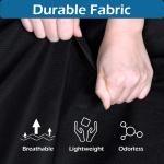Black Portable Zipper Suit Bag Breathable Zippered Garment Bags