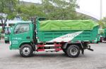 Tipper Used Truck 4*2 Dongfeng Small Dump Truck Green Color Single Row Cabin