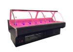 Multifunctional Glass Curved Refrigerated Deli Showcase Single Temperature Deep