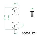 CE 2mm M4 Lifepo4 Battery Busbars For Solar Energy System