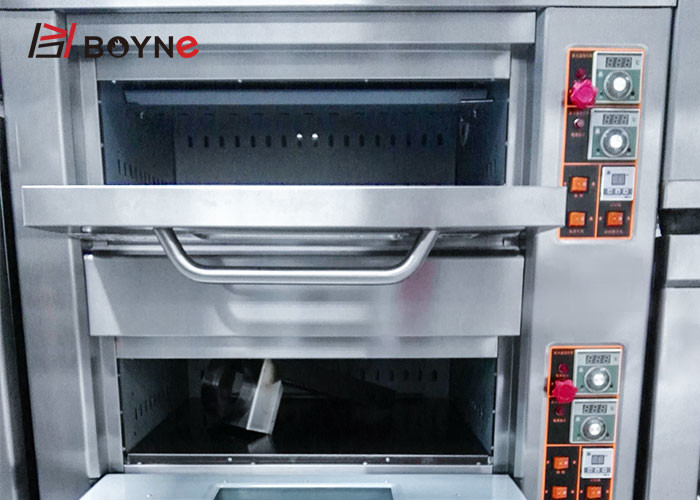 Deck Gas Oven 1 Deck 1 Trays Bakery Oven Temperature Controlled For Commercial Kitchen