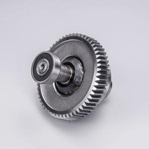 China Steel Forged Precision Output Gear Shaft With Bearing For Mincing Machine factory