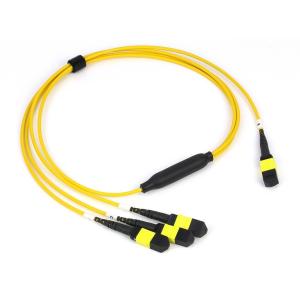 China 3.0mm SM G657A 12 Cores MPO MTP to 3 x 4F MPO Fiber Optic Fanout Cable factory