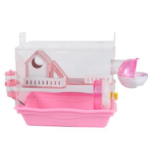 China Breathable Large Plastic Double Layer Hamster Cage 37mm Length factory