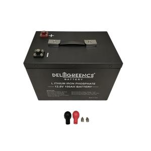 China Solar Lithium Lifepo4 Battery Pack DC 12 Volt 100ah For Caravan RV factory