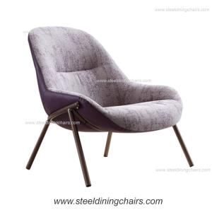 China Simple Furniture Style Assembled 840mm Steel Single Seater Couch factory