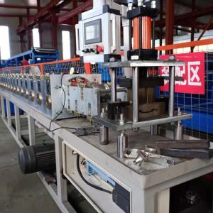 China Steel Strip Roller Shutter 1.5mm Metal Door Frame Roll Forming Machine factory