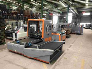 China 300g/M2 Carton Folding And Gluing Machine 60m/Min For Zipper Shipping Boxes factory