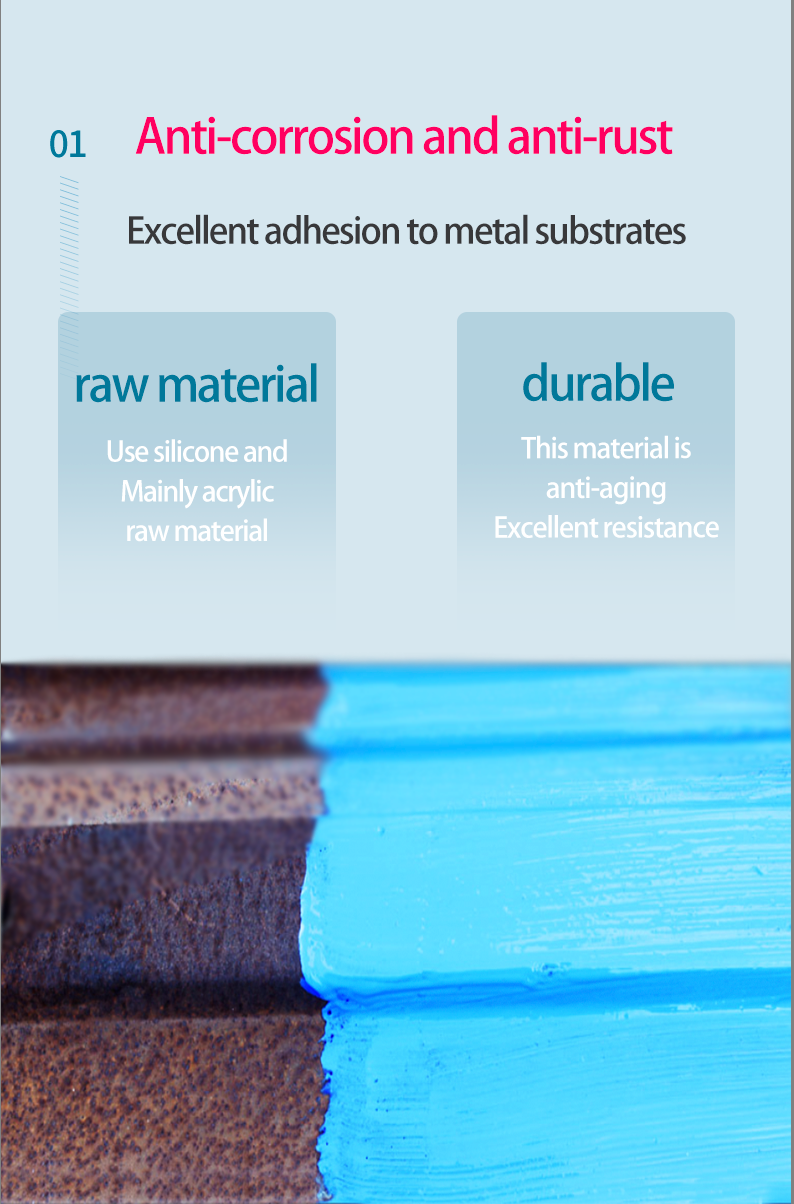 Waterproof Spray Roof Coating For Metal Roof Acrylic Acid Color Steel Tile Anti Rust