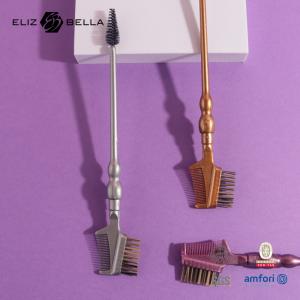 Plastic Handle Eyebrow Brush And Eyelash Comb Waterproof Multi Functional