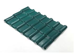 China ASA Synthetic Resin Roof Tile Spanish Bamboo Wave For Villa Sheds Warehouse factory