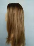High Quality European Human Hair Jewish Wigs 20 Inches Small Layer Highlight