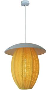 China Oval 30*33CM Wool Lamp Shade With Metal Caps Pretty Wool Knitting Cover factory
