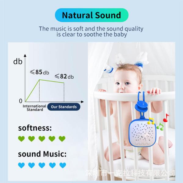 White Noise Machine Soothing Sounds Baby Sleep Sleeping Aid Portable Therapy