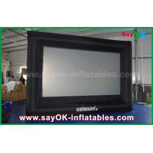 Backyard Movie Screens PVC Custom White / Black Inflatable Projection Screen