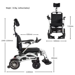 China Lithium Battery Brushless Motor Power Wheelchair With Aluminum Alloy factory