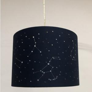 China Black Space Cut Out Kids Bedroom Lampshades With Cutouts 3 Layer factory