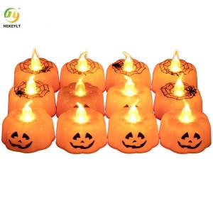 China Halloween Pumpkin Battery Operated LED Candles Light Night Party Decorations factory
