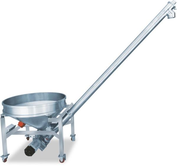 Dust Free Powder Screw Feeding Conveyor Lifting Height 1600mm 2 - 3CBM/H Feeding