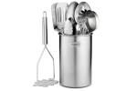 Non Stick Stainless Steel Kitchen Utensil Sets Fingerprintfree OEM Available