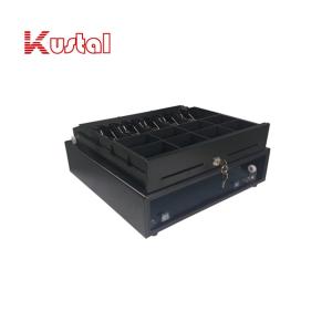 China 12V RJ11 White Metal Structure POS Plastic 410mm Economical Cash Register Drawer 410 factory