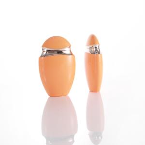 China 80ml Goose Egg Flat Oval Plastic Bottle For Sunscreen Isolation Lotion factory