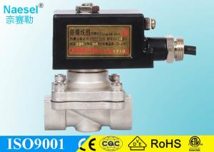 China 12VDC Diaphragm Solenoid Valve 10 / 16 / 25 / 40 Bar Acted Thread / Flange Connection factory