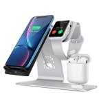 Wireless Charger Adjustable Stand Holder 3 In 1 Desktop Charging Stand Station