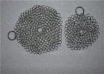 6*8 Stainless Steel Chainmail Scrubber / Cast Iron Chain Cleaner Non - Toxic