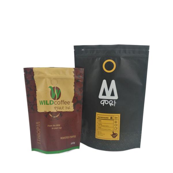 Mylar Paper Stand Up Pouch Zipper Gravure Printing Plastic Package Bag With