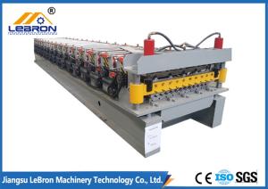 China Blue and yellow double layer roof sheet forming machine / double layer roofing sheet roll forming machine factory