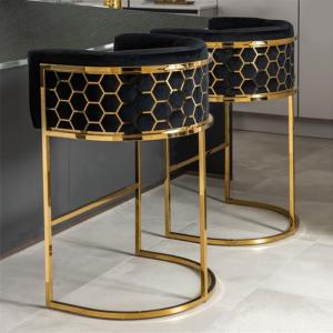 China Modern Custom Living Room Seating Stainless Steel Bar Furniture with High Chrome Base factory