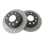 OE 95535140251 Titanium Alloy Car Brake Disc Size 350*34MM Semi Metal Dustless