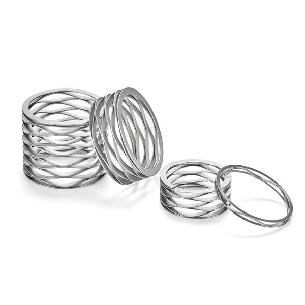 Multy-Turn Wave Spring With Plain Ends Specification Table 17-7ph Carbon /